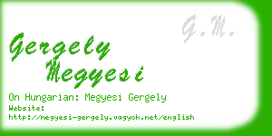 gergely megyesi business card